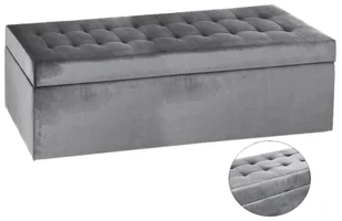 Nowoczesna pufa 45x160 cm w kolorze szarym - Pufy i podnóżki Nowoczesna pufa 45x160 cm w kolorze szarym - Pufy i podnóżki - miniaturka - grafika 1