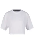 Koszulki i topy damskie - Fila Damska koszulka Recanati Cropped T, Biały (Lucent White), L - miniaturka - grafika 1