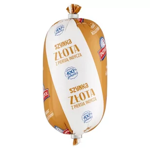 Indykpol Szynka złota z piersią indyczą 300 g - Kiełbasa i wędliny - miniaturka - grafika 1