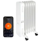 Ogrzewanie przenośne - Grzejnik olejowy MISSION AIR Oslo 1500 W Biały - miniaturka - grafika 1