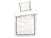 Pościel - LIVARNO home Pościel satynowa, 140 x 200 cm (Biały/ czarny) - miniaturka - grafika 1