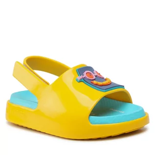 Buty dla chłopców - Sandały Melissa - Mini Melissa Cloud Slide 33452 Yellow/Blue 54166 - grafika 1