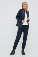 Kurtki i kamizelki sportowe damskie - Jack Wolfskin wiatrówka Pack & Go kolor granatowy przejściowa - miniaturka - grafika 1