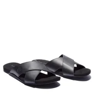 Klapki i japonki męskie - Męskie Klapki TIMBERLAND SEATONBAY CROSSSTRAPSLIDE TB0A24Z50151 – Czarny - miniaturka - grafika 1