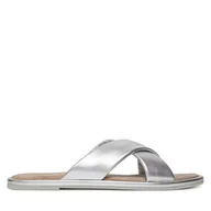 Klapki i japonki damskie - Klapki Tamaris 1-27130-44 Srebrny - miniaturka - grafika 1