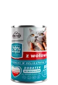 Mokra karma dla kotów - Frendi kawałki w delikatnym sosie z wołowiną 400g - miniaturka - grafika 1