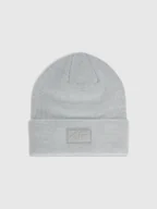 Czapki męskie - 4F Czapka beanie uniseks - szara Uniwersalny - miniaturka - grafika 1