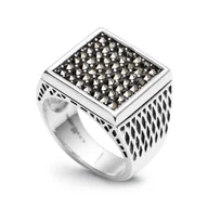 Sygnety - Srebrny sygnet PDM4402 - Markazyty - miniaturka - grafika 1