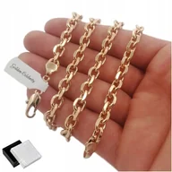 Łańcuszki - Pozłacany Masywny Łańcuszek Ankier 60Cm Na Prezent - miniaturka - grafika 1