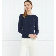 Swetry damskie - POLO RALPH LAUREN Sweter | Slim Fit | pima - miniaturka - grafika 1