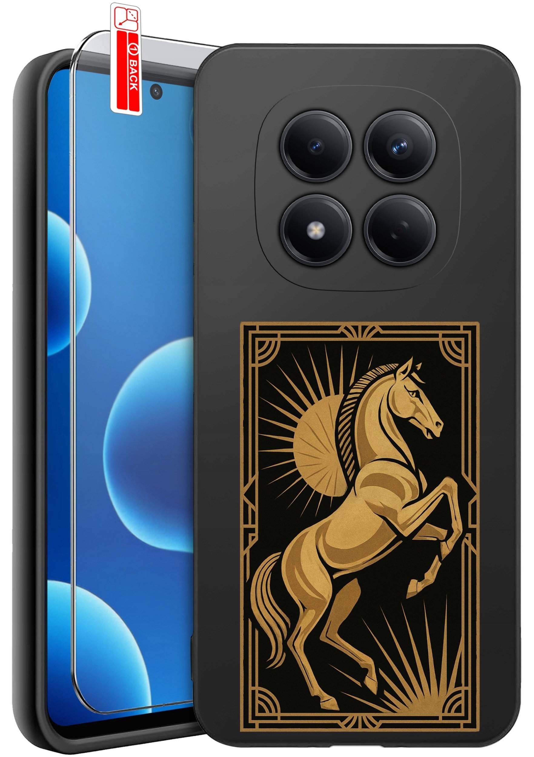 krainaGSM ETUI do Xiaomi Redmi Note 15 Pro 4G WZORY SILIKONOWE MATT CASE + SZKŁO