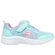 Trampki damskie - Buty dziecięce Skechers Microspec Plus Swirl Sweet 303535LAQPK - niebieskie - miniaturka - grafika 1