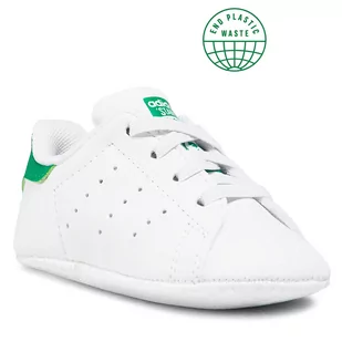 Adidas Buty Stan Smith Crib FY7890 Ftwwht/Ftwwht/Ftwwht - Buty dla chłopców - miniaturka - grafika 1