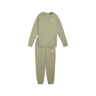 Spodnie damskie - Damski Dres PUMA SWEAT SUIT RELAXED FL CL 68816082 – Oliwkowy - miniaturka - grafika 1