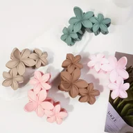 Ozdoby do włosów - TEMU 5 szt. Wielokolorowe Spinki do Włosów z Marmurowym Nadrukiem, Boho Akcesoria Plażowe, Zaciski do Włosów, Klamerki, Antypoślizgowe Spinki dla - miniaturka - grafika 1