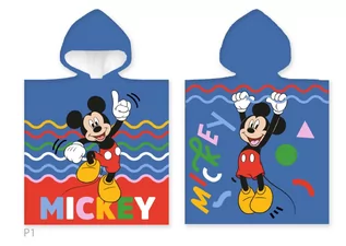 Okrycia kąpielowe dla dzieci - Carbotex, ręcznik poncho 55X110 cm, DISNEY MYSZKA MICKEY - grafika 1