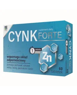 Cynk Forte, 60 tabletek - Witaminy i minerały - miniaturka - grafika 1