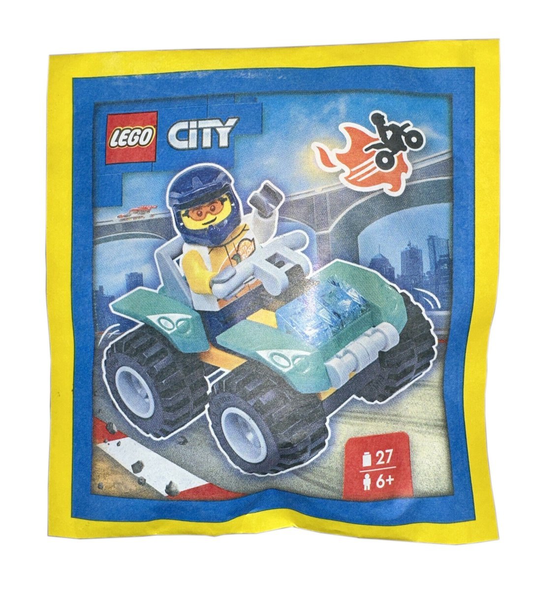 LEGO City Zestaw - Stuntman with Quad 952308 polybag klocki