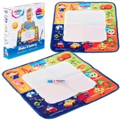 Zabawki kreatywne - Dumel Aqua Średnia Mata Do Rysowania Wodą 52 x 52 cm + Mazak Wodny Zestaw Kreatywny - miniaturka - grafika 1