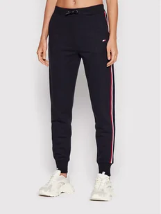 Tommy Hilfiger Spodnie dresowe Gs Tape S10S101215 Granatowy Regular Fit - Spodnie sportowe damskie - miniaturka - grafika 1