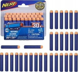 Hasbro HASBRO NERF N-STRIKE POCISKI STRZAŁKI 30szt A0351 - Zabawki militarne - miniaturka - grafika 1