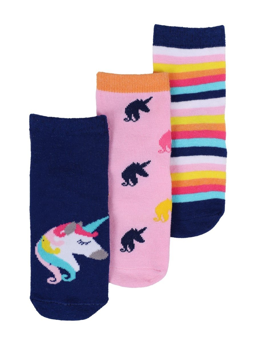 Skarpety dziewczęce dziecięce bawełniane jednorożce ABS 3PAK 20-22 YOCLUB