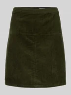 Spódnice - Spódnica sztruksowa ze szwem działowym - miniaturka - grafika 1