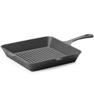 Patelnia do grillowania mięs warzyw żeliwna 265 x 265 mm - Patelnie - miniaturka - grafika 1