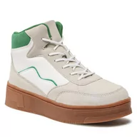 Sneakersy damskie - Sneakersy NYLON RED - WAG1152105A-02 Green - miniaturka - grafika 1