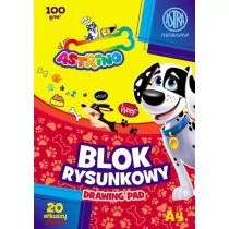 Blok rysunkowy A4 100g 20 arkuszy Astrino 10 sztuk - Astra - Szkolne artykuły papiernicze - miniaturka - grafika 1