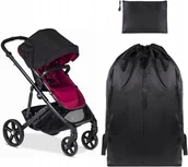 Torby i organizery dla mam - POKROWIEC OCHRONNY NA WÓZEK DZIECIĘCY WOREK DO SAMOLOTU AUTA TORBA DUŻA - miniaturka - grafika 1