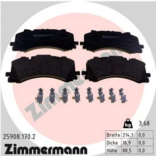 Klocki hamulcowe - komplet ZIMMERMANN 25908.170.2 - Klocki hamulcowe - miniaturka - grafika 1