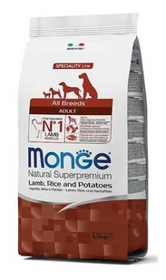 Monge Adult All Breeds Lamb&Rice 2,5 kg - Sucha karma dla psów - miniaturka - grafika 1