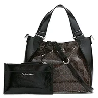 Torebki damskie - Calvin Klein Damskie Estelle nowość crossbody, brązowe/khaki/czarne logo, jeden rozmiar, Brązowy/Khaki/Czarne Logo, Rozmiar Uniwersalny - miniaturka - grafika 1