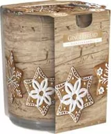 Świece - Świeca zapachowa GINGERBREAD w szkle z wzorem "Świąteczny Piernik" - miniaturka - grafika 1