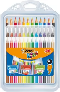 Bic Kids BIC Kids i 8877011-krotnie kreatywna zestaw z 12 kredek, 12 pisakami i wosk 12 malk reiden, Box  36 sztuki 8877011 - Przybory szkolne - miniaturka - grafika 2