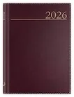 Kalendarze - Terminarz 2026 B6 madrid bordowy - miniaturka - grafika 1