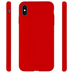 Etui na telefon Mercury Silicone do iPhone X/Xs czerwony /red - Etui i futerały do telefonów - miniaturka - grafika 2
