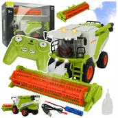 Zabawki zdalnie sterowane - Kombajn zdalnie sterowany na pilot r/c światło dźwięk dymi na akumulator - miniaturka - grafika 1