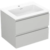 Szafki łazienkowe - Mexen Orio szafka łazienkowa 60 cm z umywalką Otis, 2 szuflady, szara mat/biała mat - 91A10-06047-2-BFF62-W18M01 - miniaturka - grafika 1