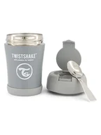 Sztućce dla dzieci - Twistshake Pojemnik termiczny w kolorze szarym - 350 ml - miniaturka - grafika 1