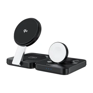 Składana ładowarka magnetyczna 3w1 Choetech Qi2 - Ładowarki do telefonów - miniaturka - grafika 1