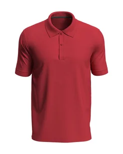 Koszulka męska polo T-shirt męski bawełniany Polówka Stedman ST9050 Red M - Koszulki męskie - miniaturka - grafika 1