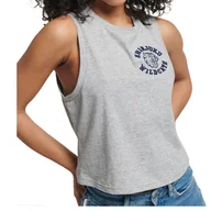 Koszulki i topy damskie - Koszulka damska Superdry Vintage Collegiate Tank bez rękawów -S - miniaturka - grafika 1