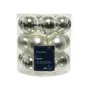 Bombki - Bombki szklane mix 4 cm srebrne - miniaturka - grafika 1