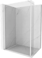 Ścianki i drzwi prysznicowe - Mexen Kioto ścianka prysznicowa Walk-in 145 x 30 cm, transparent, biała - 800-145-212-20-00-030 - miniaturka - grafika 1