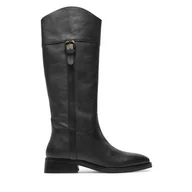 Kozaki damskie - Kozaki Geox D Tormalina D36VBG 00046 C9997 Czarny - miniaturka - grafika 1