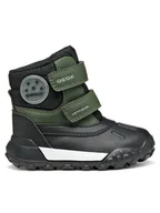 Buty dla chłopców - Geox Śniegowce B Trekkyup B Abx B566LC 054FU C0450 S Khaki - miniaturka - grafika 1
