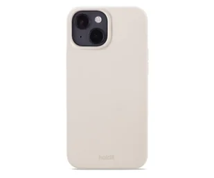 Holdit Silicone Case iPhone 15 Light Beige - Etui i futerały do telefonów - miniaturka - grafika 1