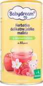 Soki i herbatki dla dzieci - BABYDREAM Herbatka rozpuszczalna Jabłko-Malina z izomaltulozą po 4 m ż 190g - miniaturka - grafika 1